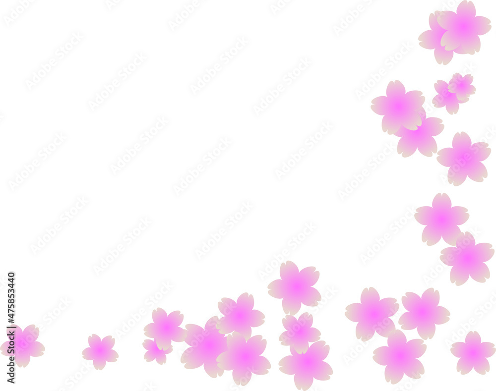 桜が満開のイメージのフレーム