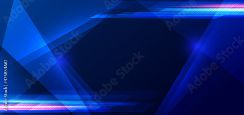 Abstract technology geometric overlapping hi speed line movement design background.