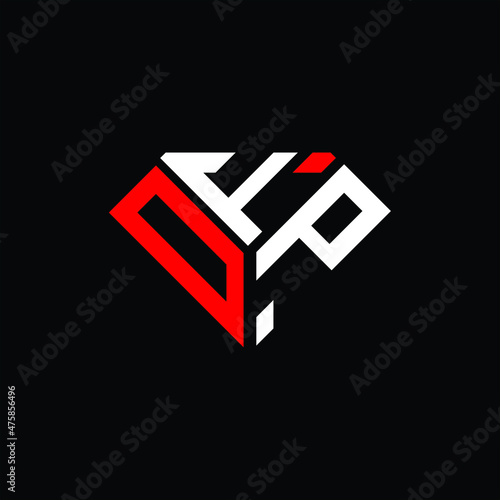 DFP letter logo creative design. DFP unique design, OFP letter logo creative design. OFP unique design