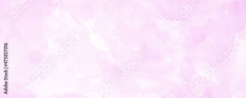 Vector pink watercolor art background. Valentine's Day. Hand painted watercolour texture for cards, cover, banner or wallpaper. Pink valentines. Watercolour banner. Brushstrokes and splashes. 