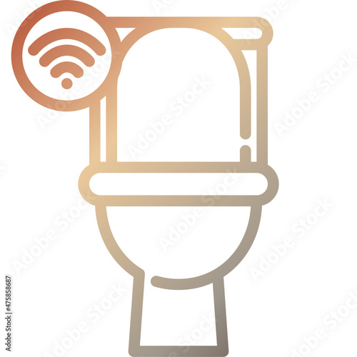 toilet gradient icon