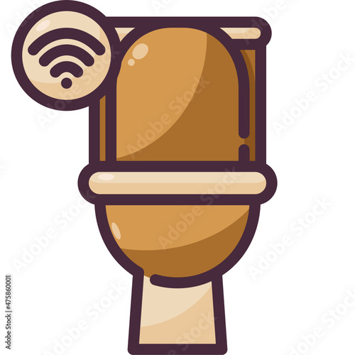 toilet Two Tone icon