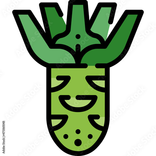 wasabi filled outline icon