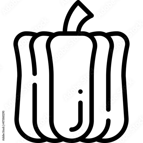 bell pepper line icon
