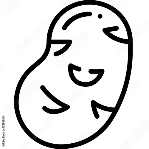 potato line icon