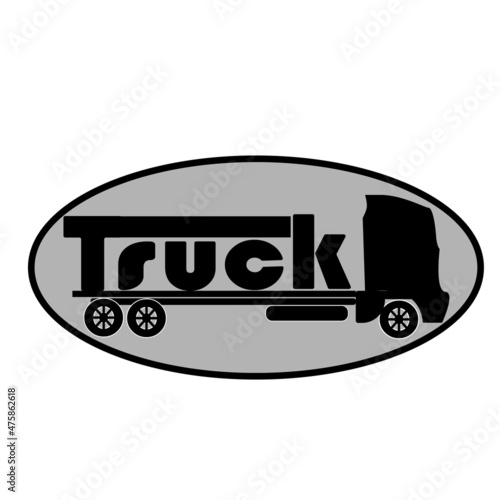 design of truck logo and icon with some concept design 