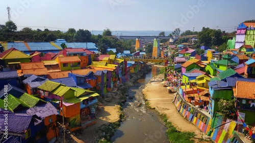 Jodipan : Rainbow Village, Malang, East Java, Indonesia