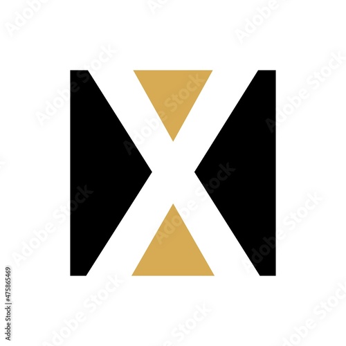 Initial Letter X logo design using square