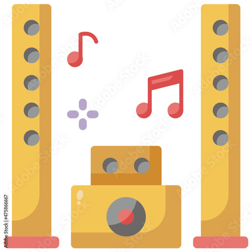 speaker flat icon