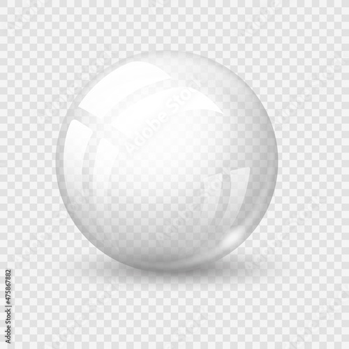 Fotografie, Obraz Crystal ball isolated