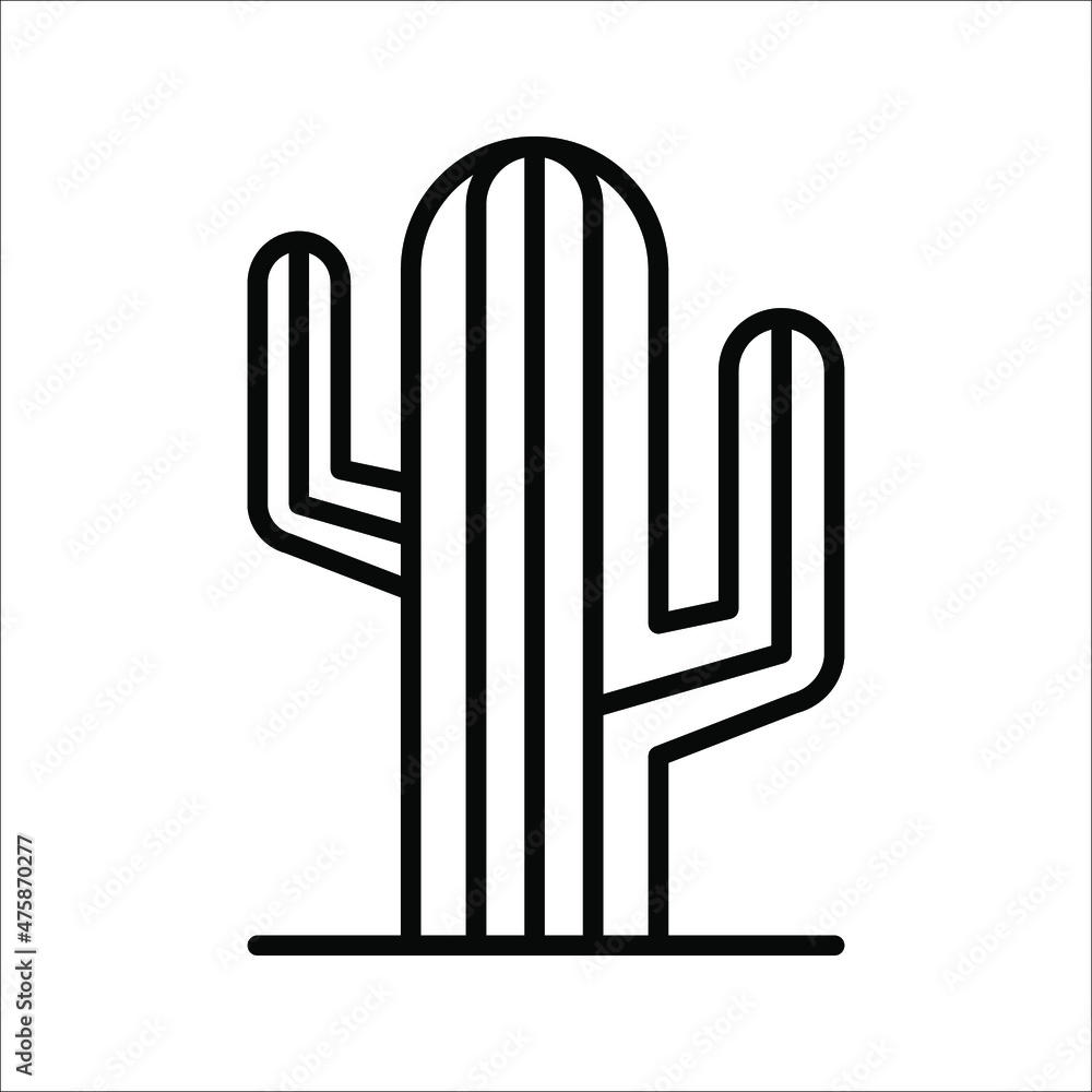 Cactus vetor icon isolated on white background. eps 10 Cactus vetor icon isolated on white background. eps 10