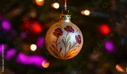 Frohe Weihnachten schöne Design-Grußkarte Merry Christmas beautiful design greeting card