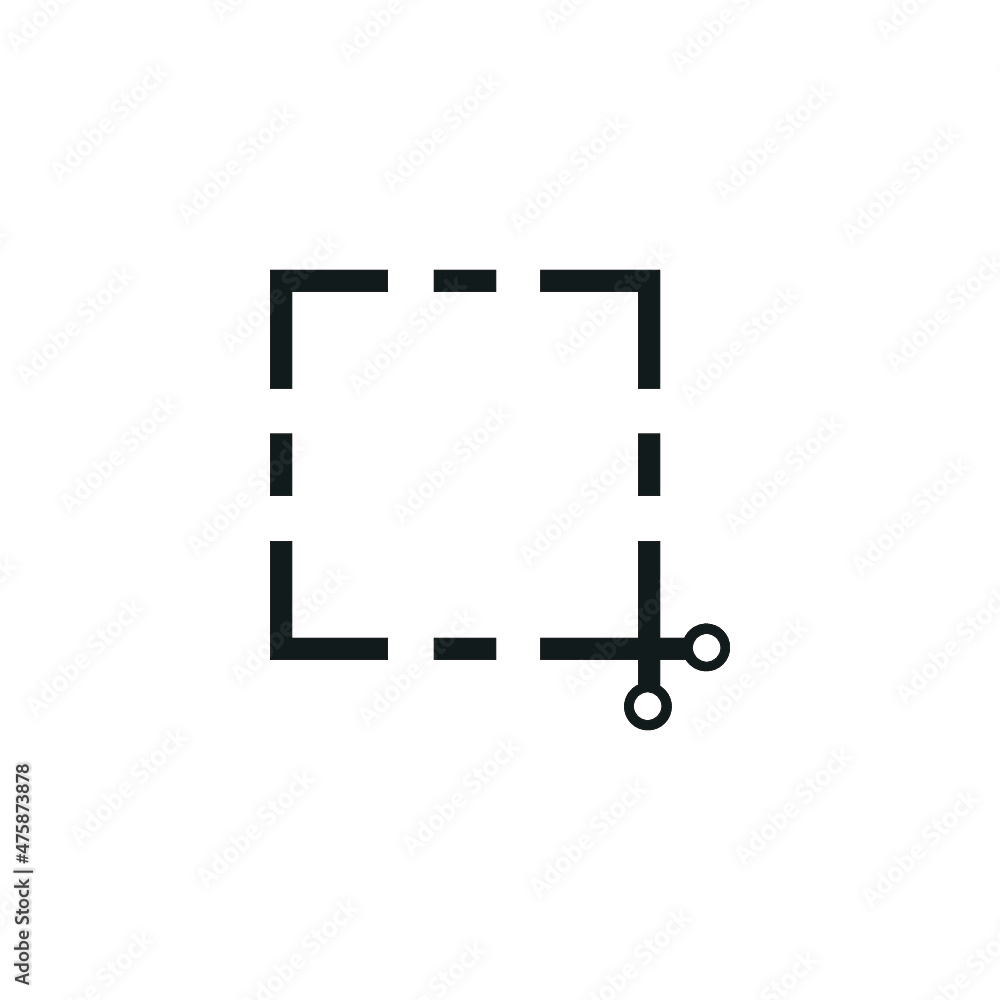 Screenshot icon isolated on white background Screenshot icon isolated on white background