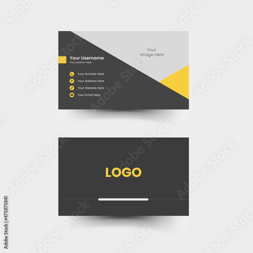 Simple business card design template