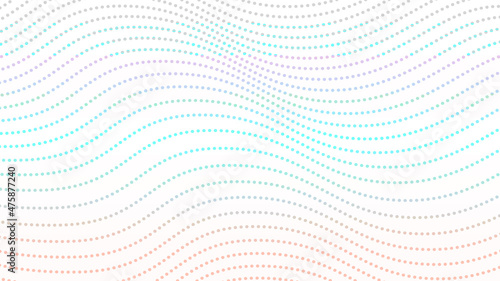 Futuristic abstract wavy halftone dots background vector stock illustration