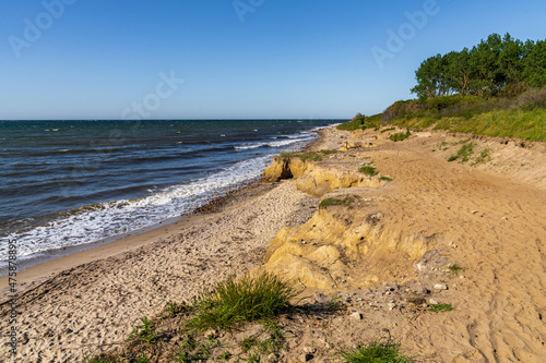 The baltic sea coast and the cliffs of Meschendorf  Mecklenburg-Western Pomerania  Germany