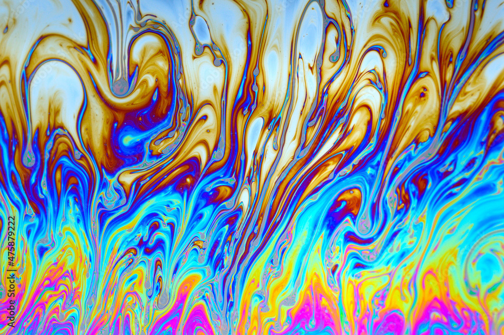 abstract background. macro photograph of the surface of a soap bubble abstract background. macro photograph of the surface of a soap bubble