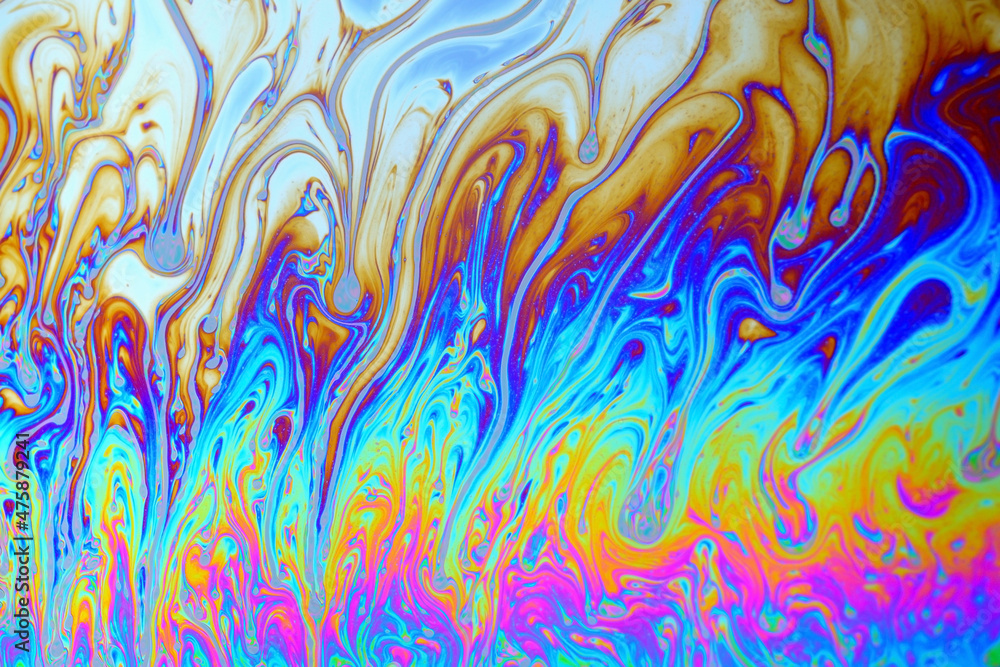 abstract background. macro photograph of the surface of a soap bubble abstract background. macro photograph of the surface of a soap bubble