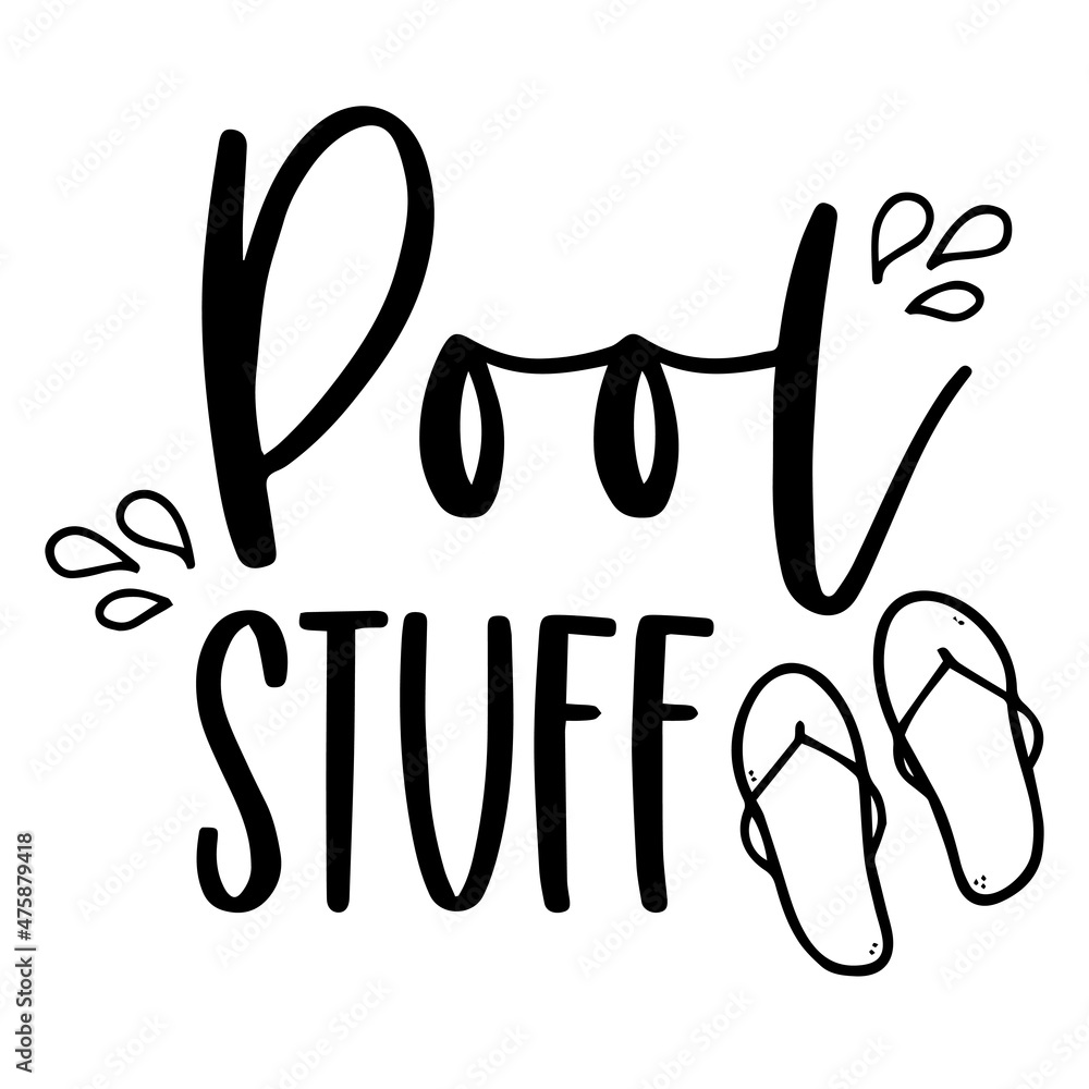 Fototapeta premium pool stuff logo inspirational quotes typography lettering design