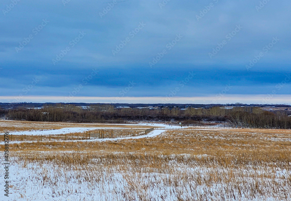 landscape with snow landscape with snow