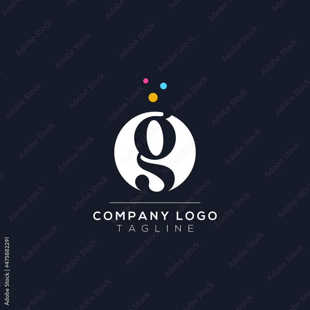 Dots Letter G Logo. G Letter Design Vector with Dots. Vector Lettering ...