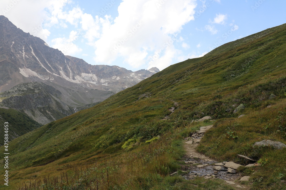 Naklejka premium landscape in the mountains