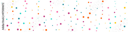 Bright Confetti Independence Vector Panoramic