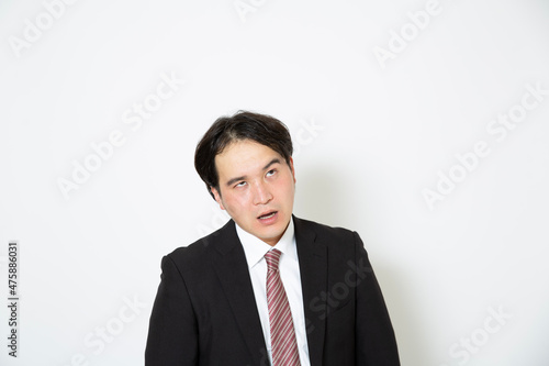 呆れているビジネスマン