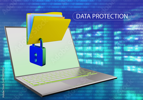 Data protection logo. Padlo...