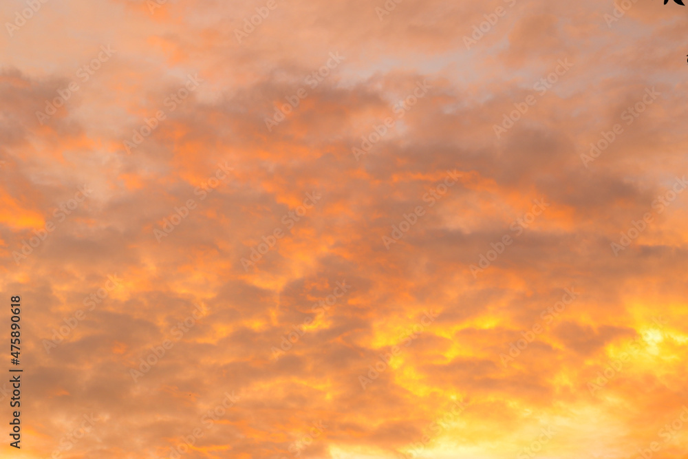 Orange and Yellow Cinematic Beautiful Clouds 