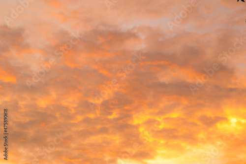 Orange and Yellow Cinematic Beautiful Clouds 