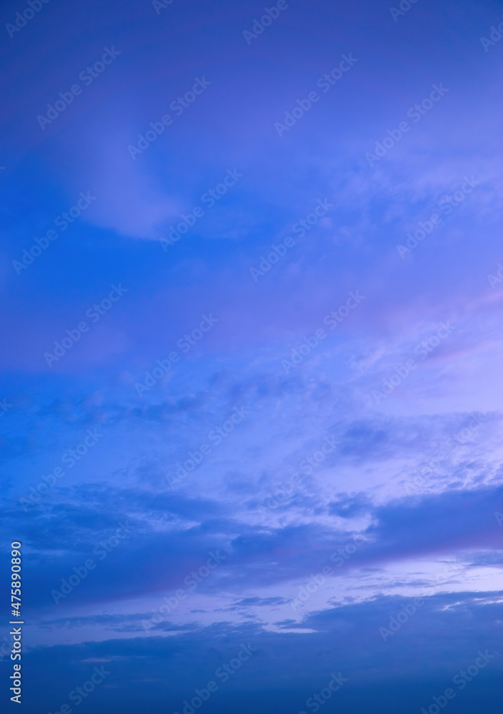Beautiful view of sky with clouds at sunrise. Partly cloudy. Colorful sunset. Natural blue sky background texture, beautiful color. Beautiful view of sky with clouds at sunrise. Partly cloudy. Colorful sunset. Natural blue sky background texture, beautiful color.