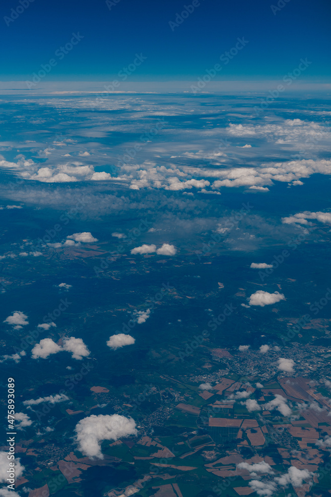 blue sky with clouds