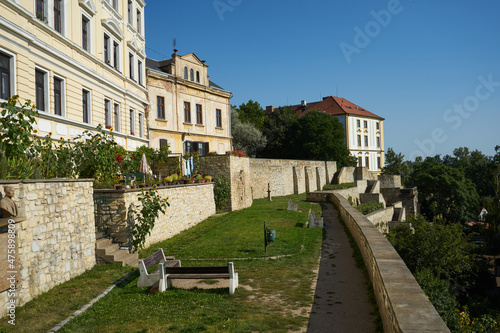 Litomerice, Czech Republic - September 9, 2021 - The outer ramparts of José Rizal in the afternoon