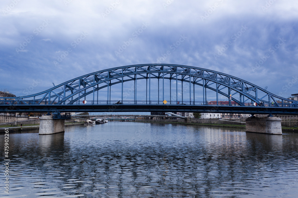 The Jozef Piłsudski Bridge is a bridge over the Vistula in Krakow, Poland