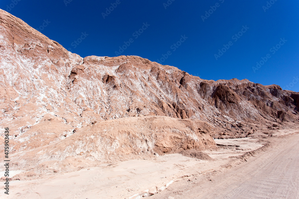 View of Mars valley landscape