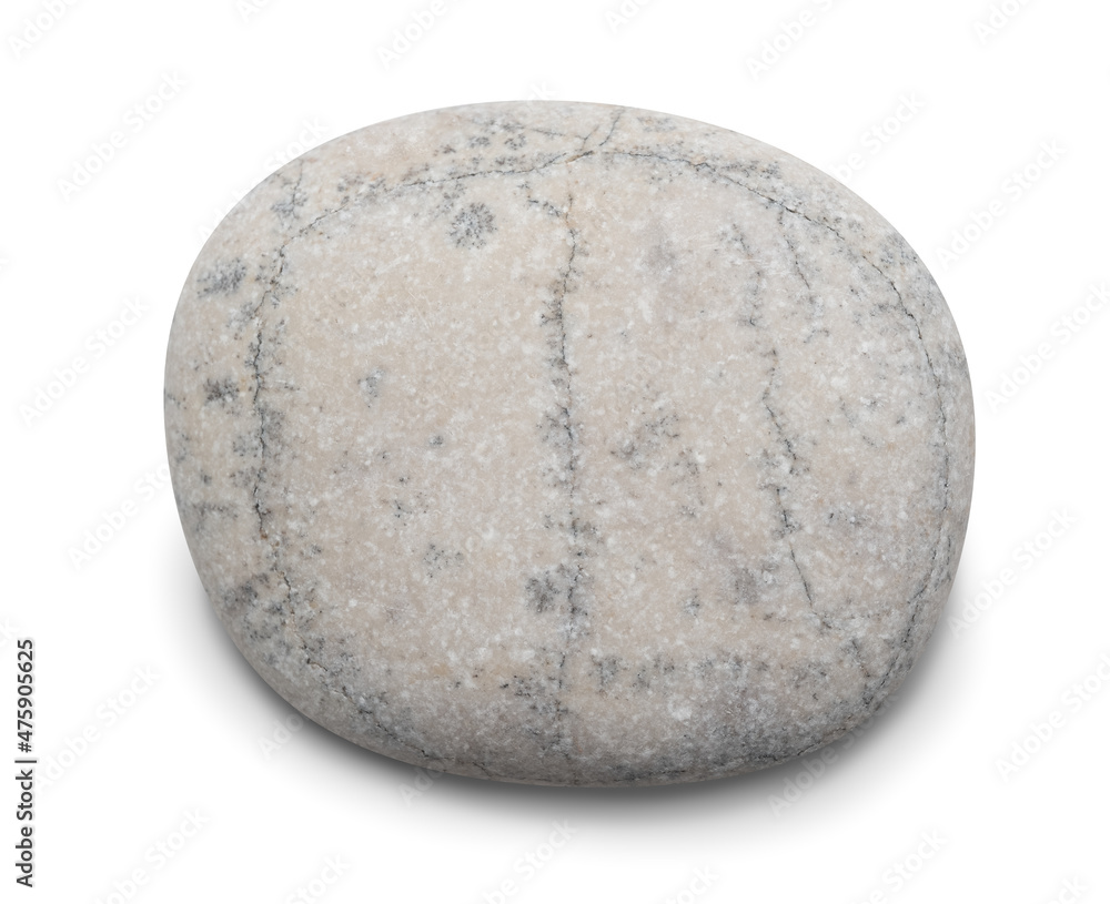 Pebble. Smooth gray sea stone isolated on white background with shadows, clipping path for isolation without shadows on white Pebble. Smooth gray sea stone isolated on white background with shadows, clipping path for isolation without shadows on white