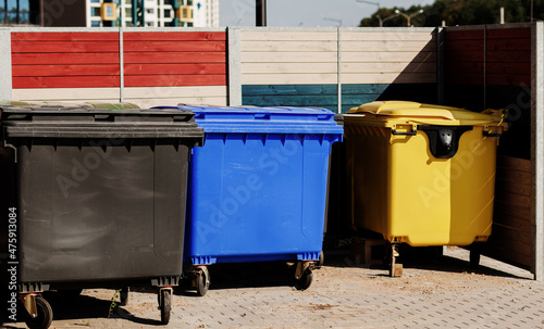 plastic recycle bins