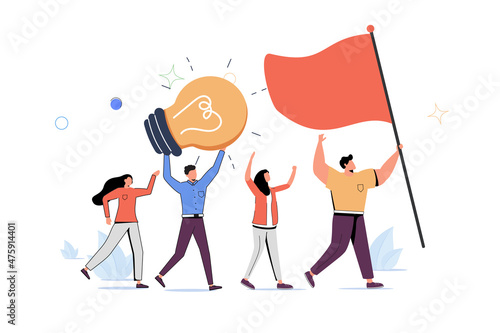 Entrepreneurship, think and develop new idea, organize and launch new innovation product, startup or start new company.