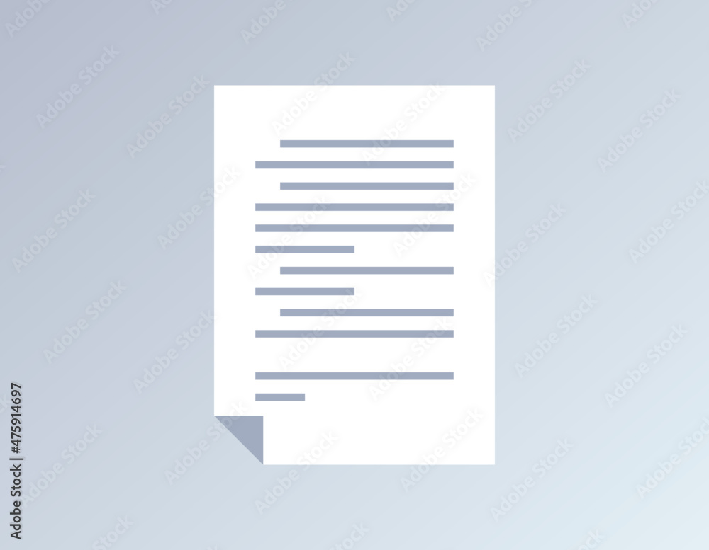 Document and paper flat vector illustration.
Document and paper flat vector illustration.