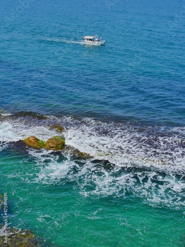 Wallpaper Mural yacht in the sea Torontodigital.ca