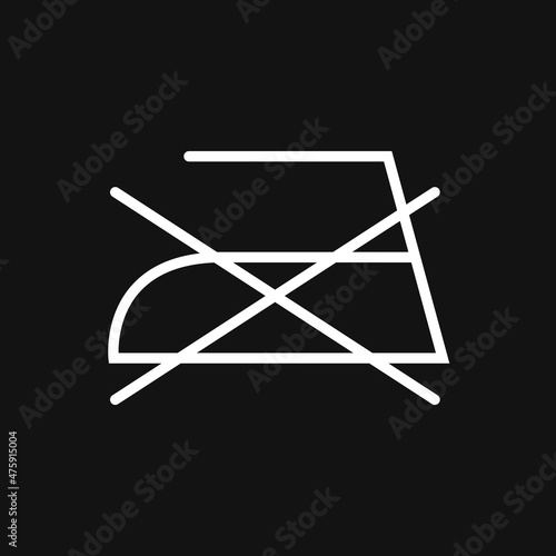 Do not iron laundry icon