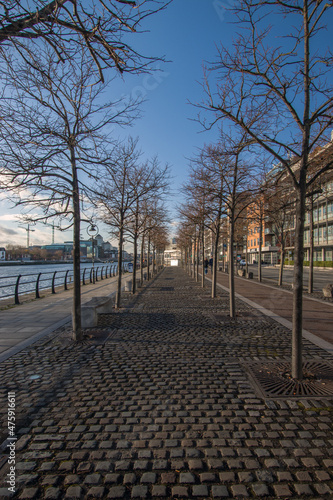 Docklands, Spencer Dock, Capital Dock,  Sir John Rogerson's Quay, City Quay, Custom House, Docklands in pandemium covid-19, Dublin, Ireland
