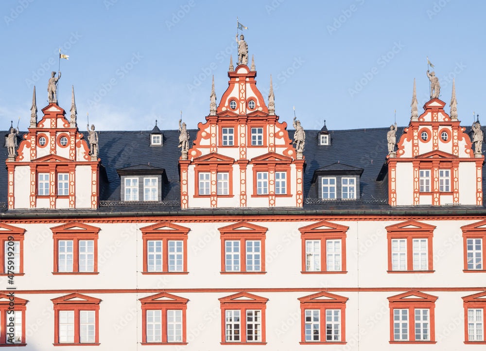 Obraz premium Old building facade in Europe