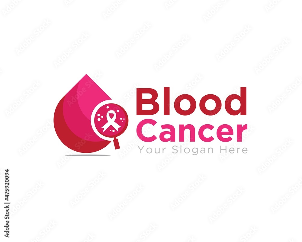 blood cancer logo designs for medical service logo Stock Vector | Adobe