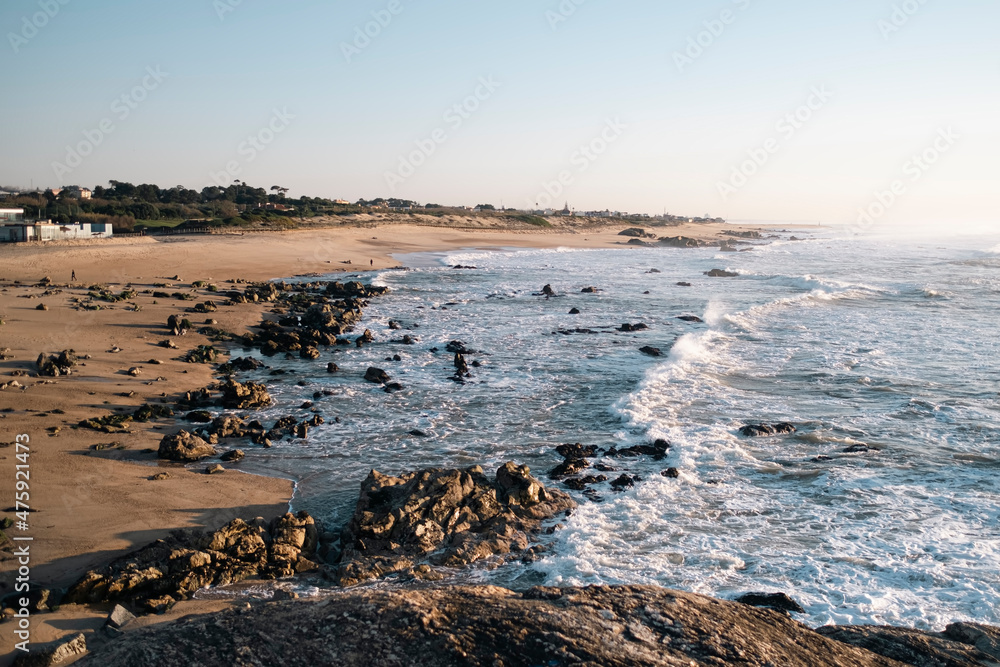 The stony Portuguese coast of the Atlantic. The stony Portuguese coast of the Atlantic.