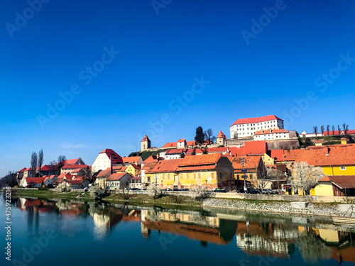 view of the town of Ptuj, Slovenia