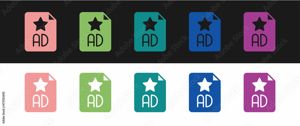Set Advertising icon isolated on black and white background. Concept of marketing and promotion process. Responsive ads. Social media advertising. Vector Set Advertising icon isolated on black and white background. Concept of marketing and promotion process. Responsive ads. Social media advertising. Vector