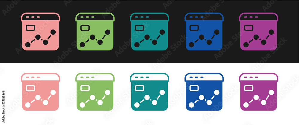 Set Market analysis icon isolated on black and white background. Report text file icon. Accounting sign. Audit, analysis, planning. Vector Set Market analysis icon isolated on black and white background. Report text file icon. Accounting sign. Audit, analysis, planning. Vector