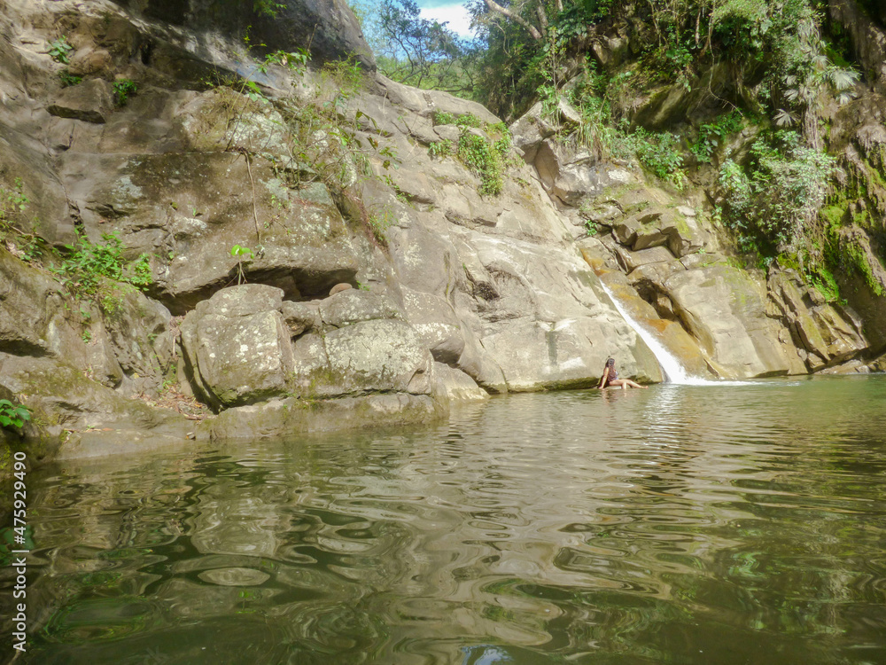 Fototapeta premium small river in the mountains